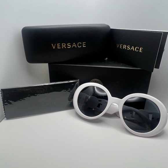 Versace Accessories - Versace White Sunglasses Sleek Modern Design